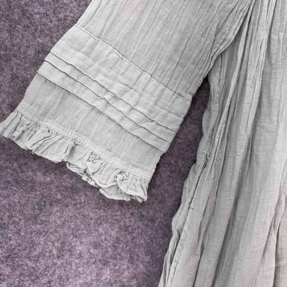 Sundance JP and Mattie Womens Dress Seafoam Size S Crinkle Cotton Cottagecore - Picture 10 of 15